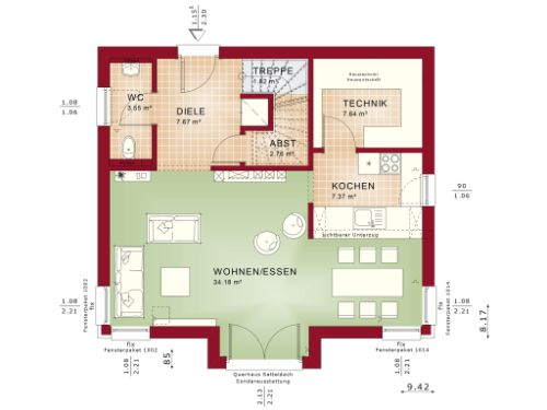 Hier könnte auch Ihr Traumhaus stehen ! Wir von Bien Zenker  erstellen Ihren Wohntraum zusammen mit Ihnen -Grundstück inkl.