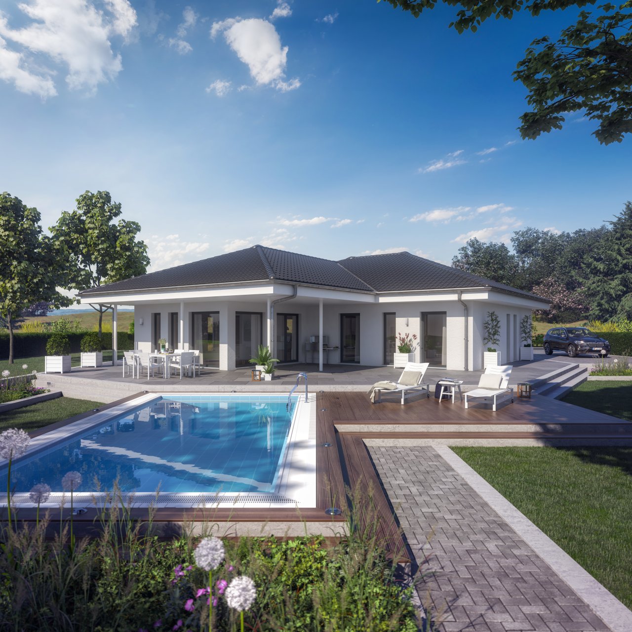 Essenheim: Planen Sie mit UNS Ihr individuelles  -EFH -Traumhaus im Bungalow Stil  mit Bestpreisgarantie auf einem attraktiven Grundstück  Essenheim: Planen Sie mit UNS Ihr individuelles  -EFH -Traumhaus im Bungalow Stil  mit Bestpreisgarantie auf einem attraktiven Grundstück