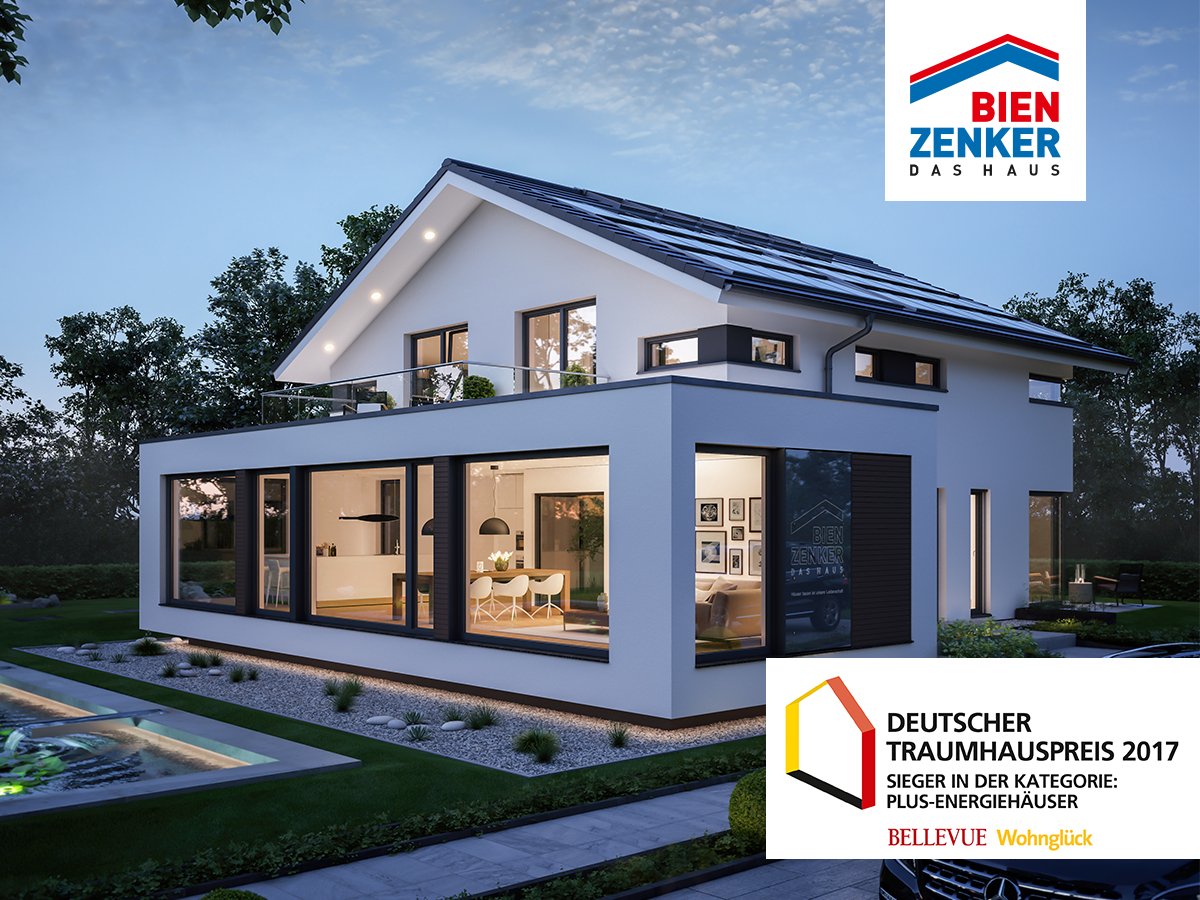 Bodentiefe Fenster und reichlich Platz für alle! EFH inkl. Bauplatz von deutschlands beliebtesten Fertighausanbieter BIEN ZENKER!