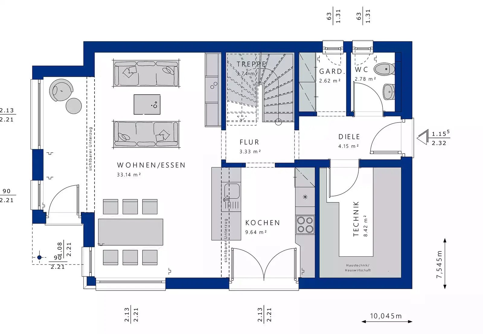 Hier könnte auch Ihr Traumhaus stehen ! Wir von Bien Zenker  erstellen Ihren Wohntraum zusammen mit Ihnen -Grundstück inkl.