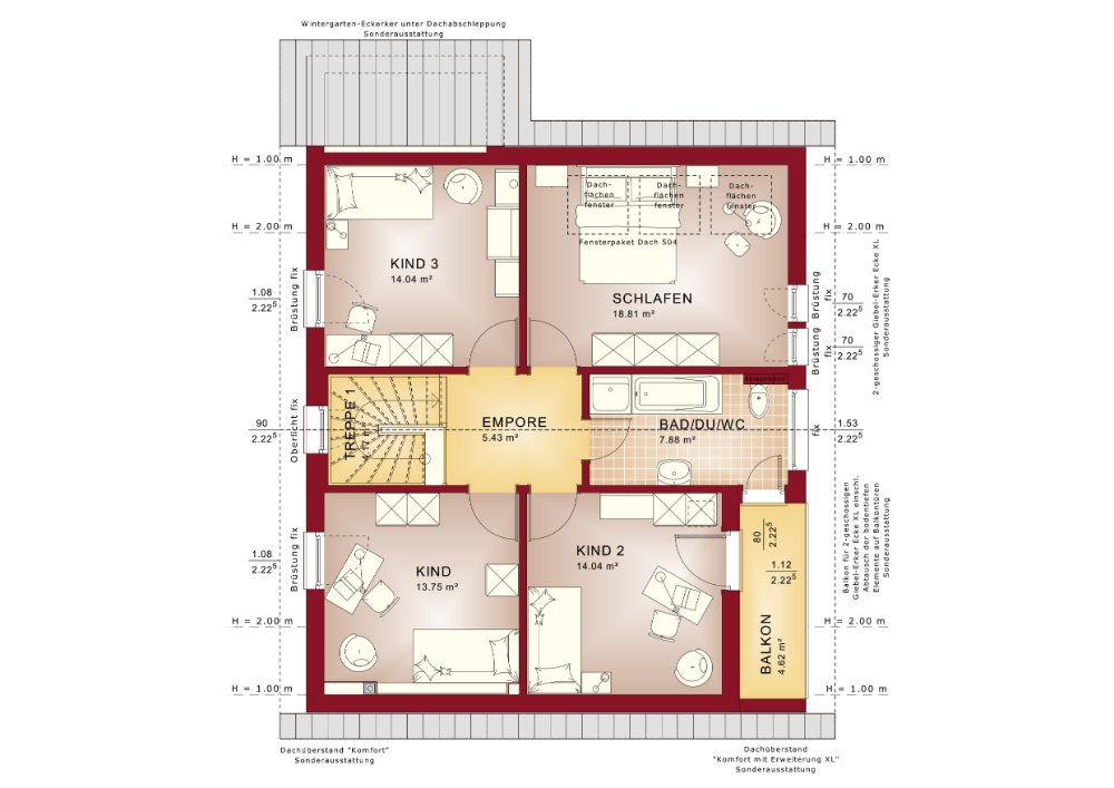 Platz für alle! Exklusiver lichtdurchfluteter Neubau aus dem Hause BIEN ZENKER inkl. Baugrundstück