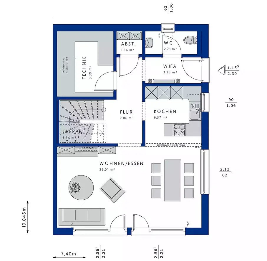Fällt der Bauplatz kleiner aus? Wir haben die SMARTE LÖSUNG- Moderner Neubau inkl. Baugrundstück+ Fördermöglichkeiten in ruhiger Lage