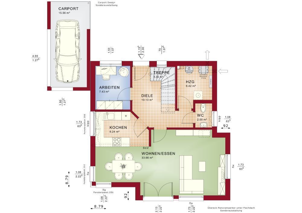 Platz für alle! Exklusiver lichtdurchfluteter Neubau aus dem Hause BIEN ZENKER inkl. Baugrundstück