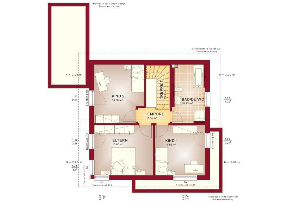 Platz für alle! Exklusiver lichtdurchfluteter Neubau aus dem Hause BIEN ZENKER inkl. Baugrundstück