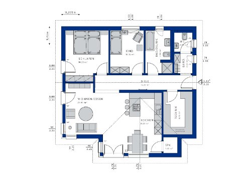 Ebenerdiger Wohntraum von Bien Zenker- Bungalow inkl. Baugrundstück geplant nach Ihren Wünschen