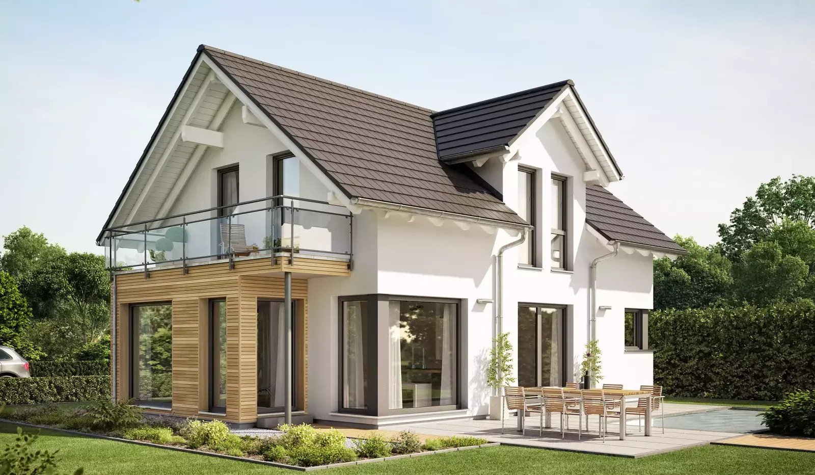 Moderner Neubau mit Ecken und Kanten aus dem Haus Bien Zenker inkl. Baugrundstück in TOP LAGE