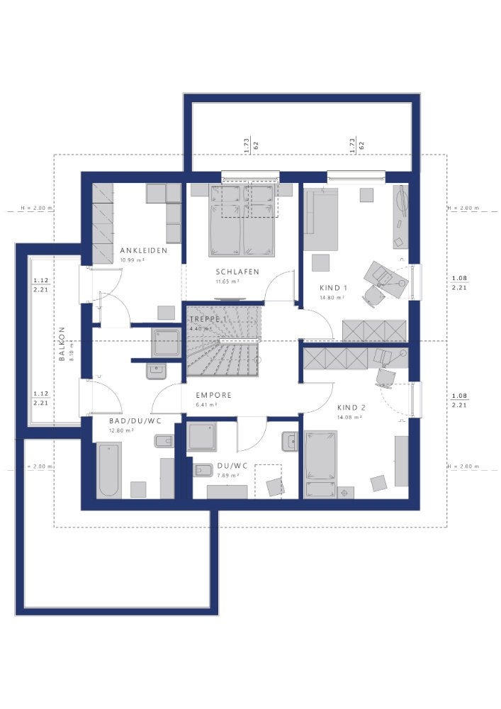 Schicker Neubau... mit viel Platz von deutschlands beliebtesten Fertighausanbieter BIEN ZENKER inkl. Baugrundstück
