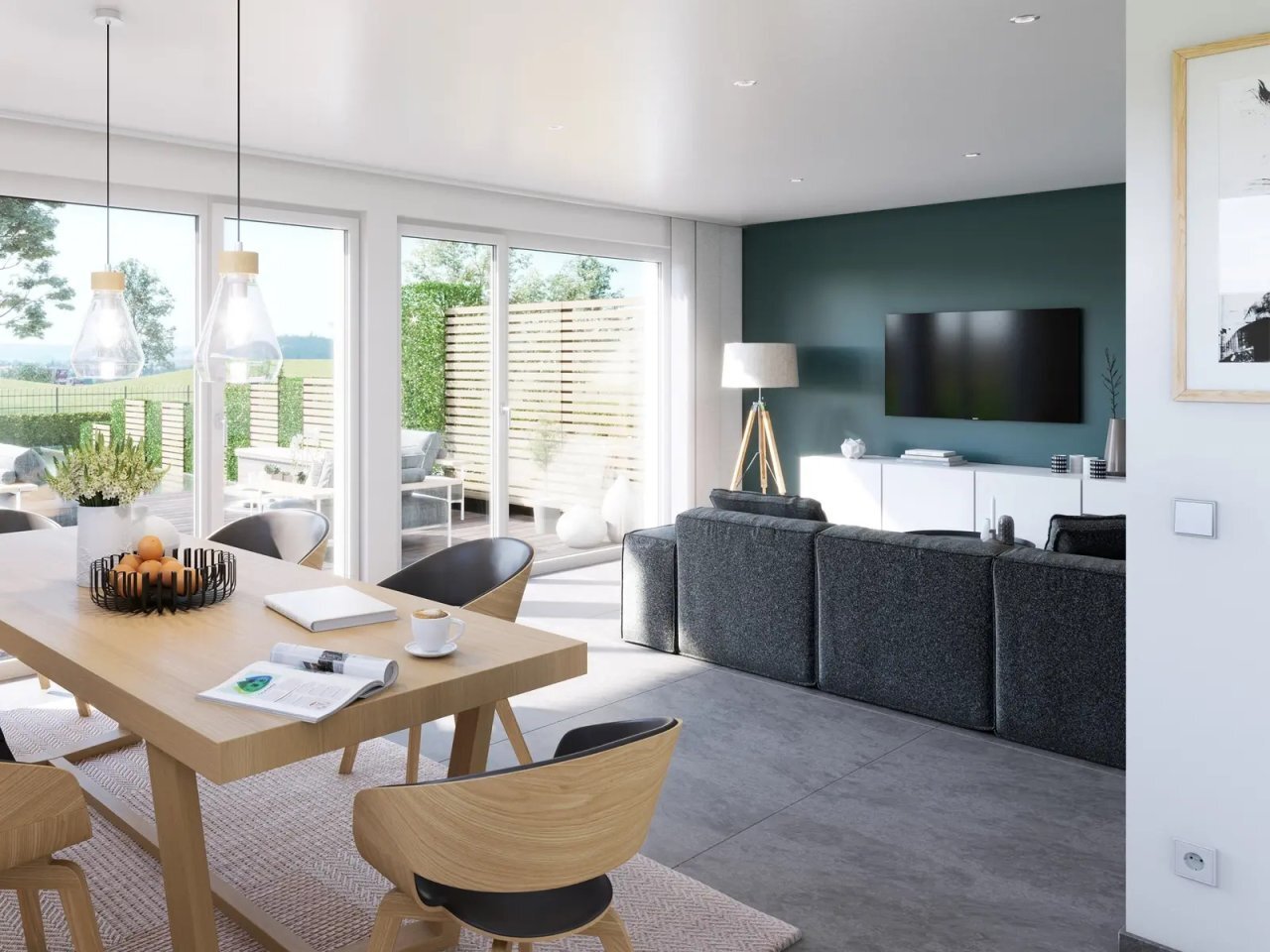 -DHH-Schicker Neubau mit viel Platz von deutschlands beliebtesten Fertighausanbieter BIEN ZENKER inkl. Baugrundstück