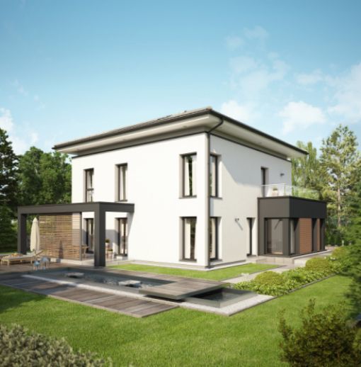Platz für alle! Exklusiver lichtdurchfluteter Neubau aus dem Hause BIEN ZENKER inkl. Baugrundstück