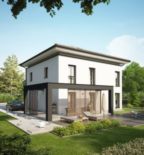 Platz für alle! Exklusiver lichtdurchfluteter Neubau aus dem Hause BIEN ZENKER inkl. Baugrundstück