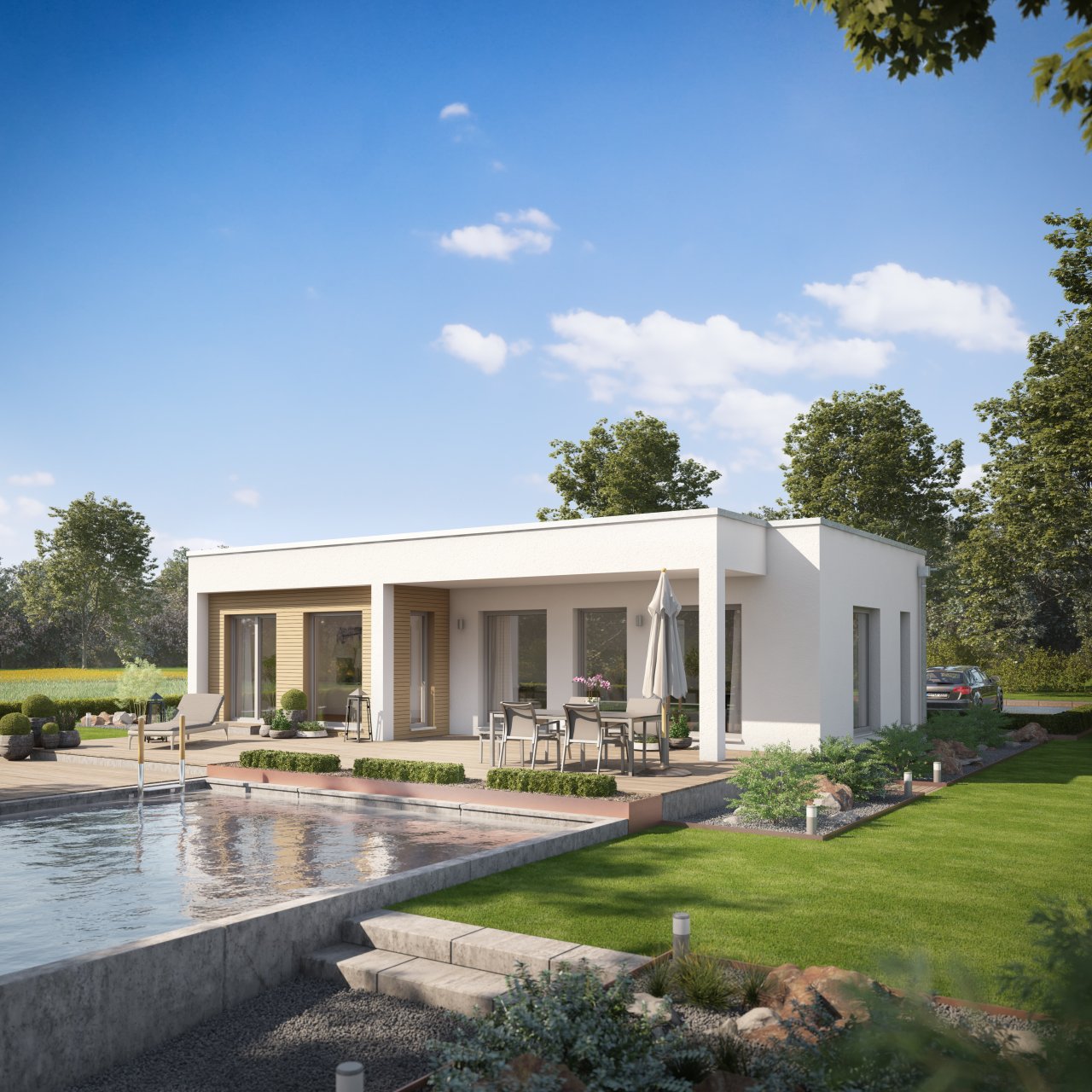 Kleiner wohnen, größer leben- moderner Neubau,Grundstück inkl.von Bien Zenker