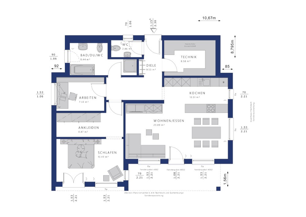 Kleiner wohnen, größer leben- moderner Neubau,Grundstück inkl.von Bien Zenker