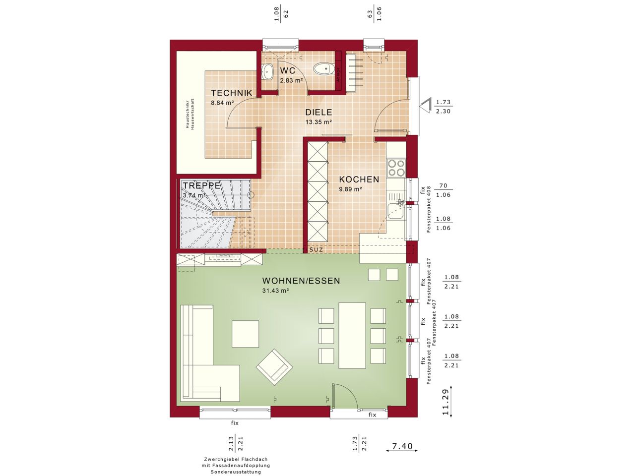 Kleiner wohnen, größer leben- moderner Neubau,Grundstück inkl.von Bien Zenker