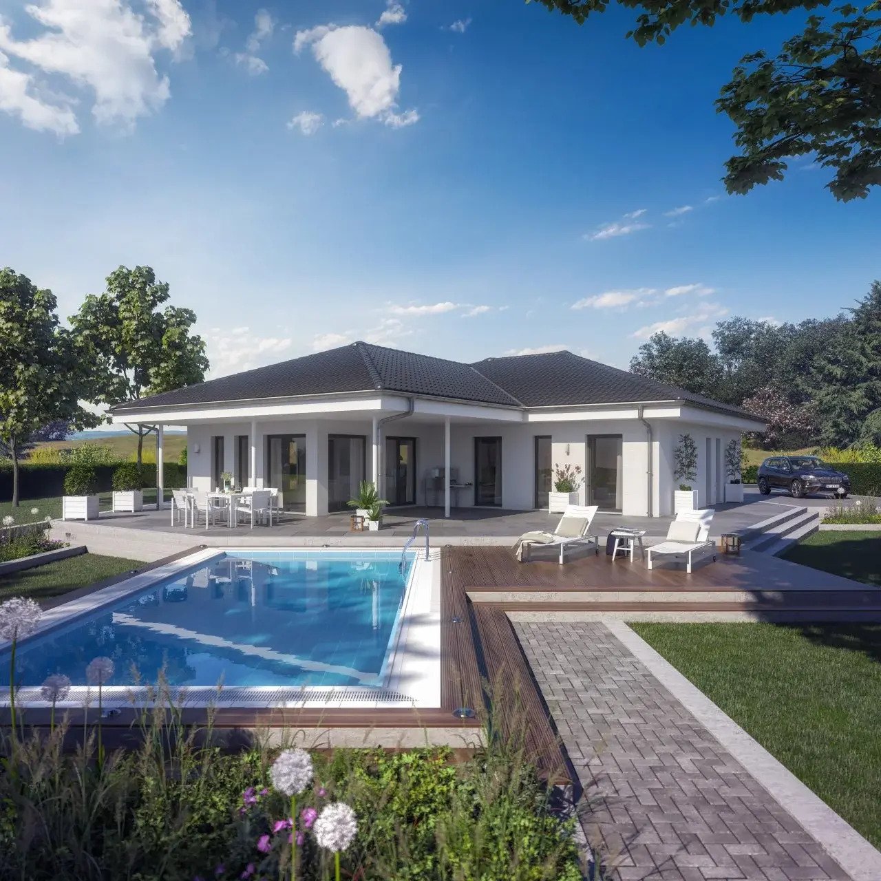 Schiersfeld: Hier ein NEUBAU mit  WOW-Effekt aus dem Hause Bien Zenker inkl. Grundstück 