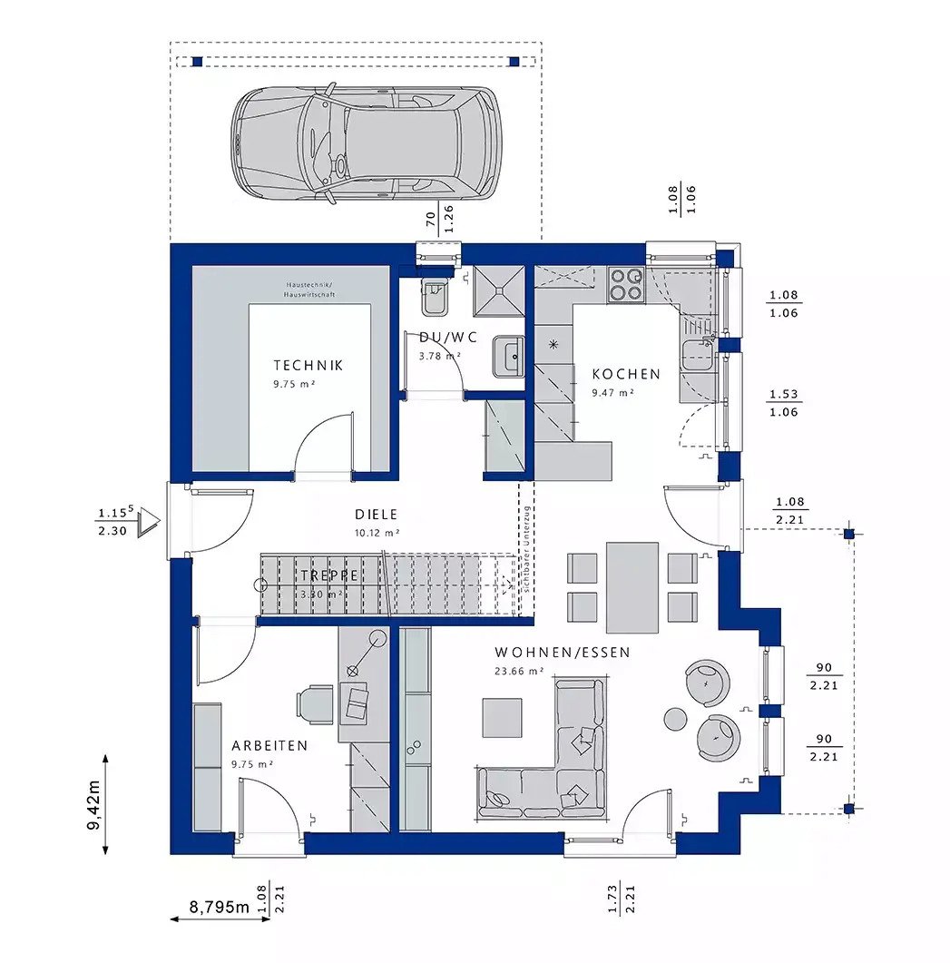 Hier ein NEUBAU mit  WOW-Effekt aus dem Hause Bien Zenker inkl. Grundstück