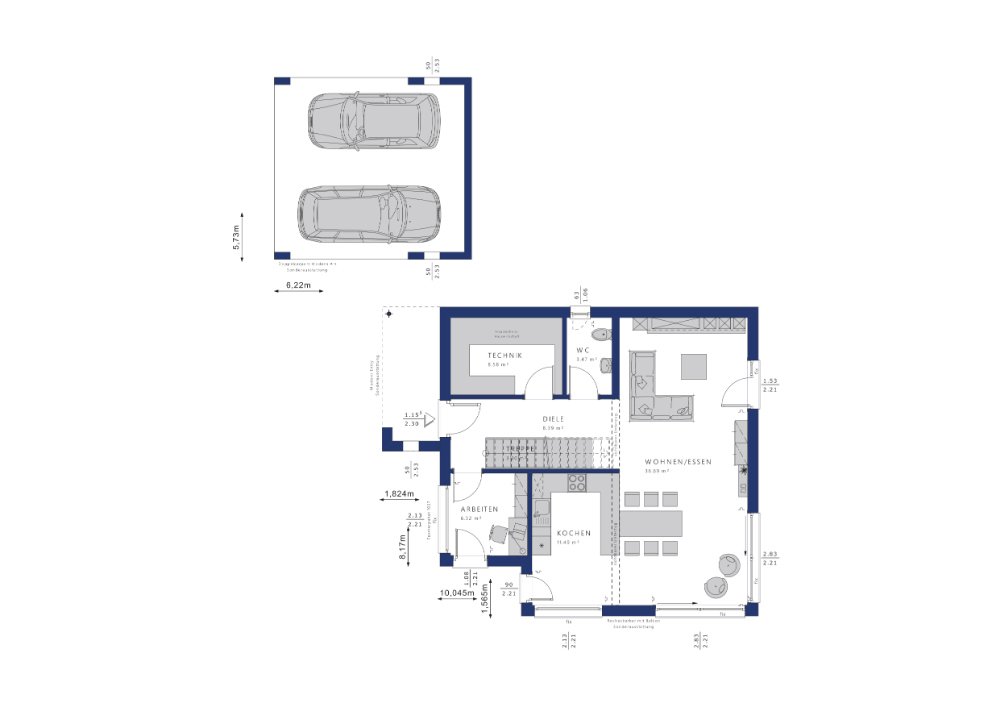 Platz für alle! Exklusiver lichtdurchfluteter Neubau aus dem Hause BIEN ZENKER inkl. Baugrundstück
