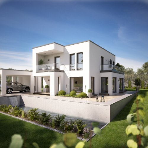 Platz für alle! Exklusiver lichtdurchfluteter Neubau aus dem Hause BIEN ZENKER inkl. Baugrundstück