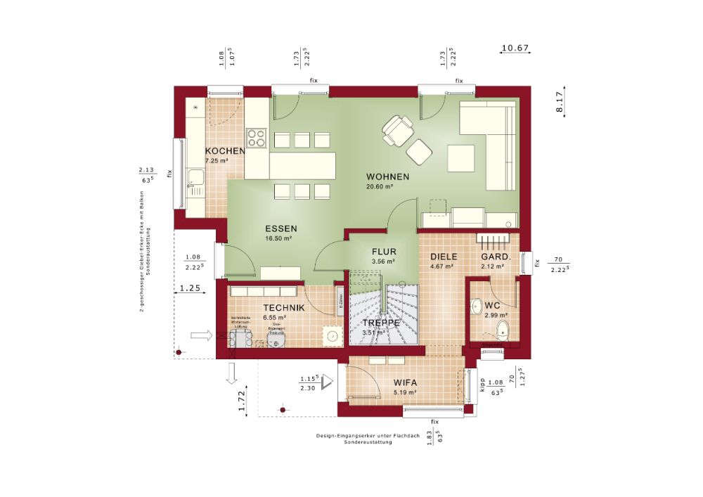 Platz für alle! Exklusiver lichtdurchfluteter Neubau aus dem Hause BIEN ZENKER inkl. Baugrundstück