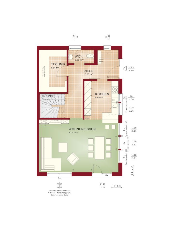 Einfach mal die Seele baumeln lassen im Neubau mit Wow Effekt und Platz für alle-von Bien Zenker inkl. Baugrundstück