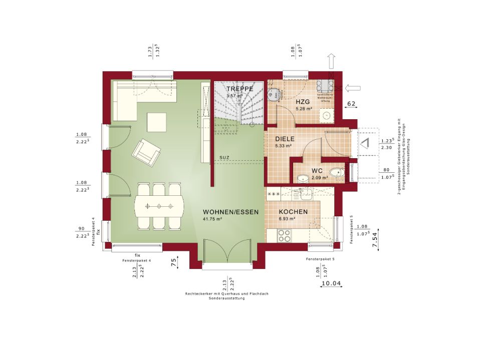 Hier ein NEUBAU mit  WOW-Effekt aus dem Hause Bien Zenker inkl. Grundstück
