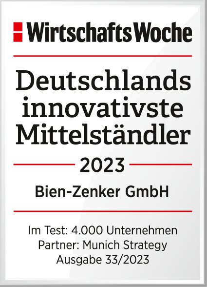 WiWo MS Dtld innovativsteMittelstaendler 2023 Bien Zenker GmbH WiWo MS Dtld innovativsteMittelstaendler 2023 Bien Zenker GmbH